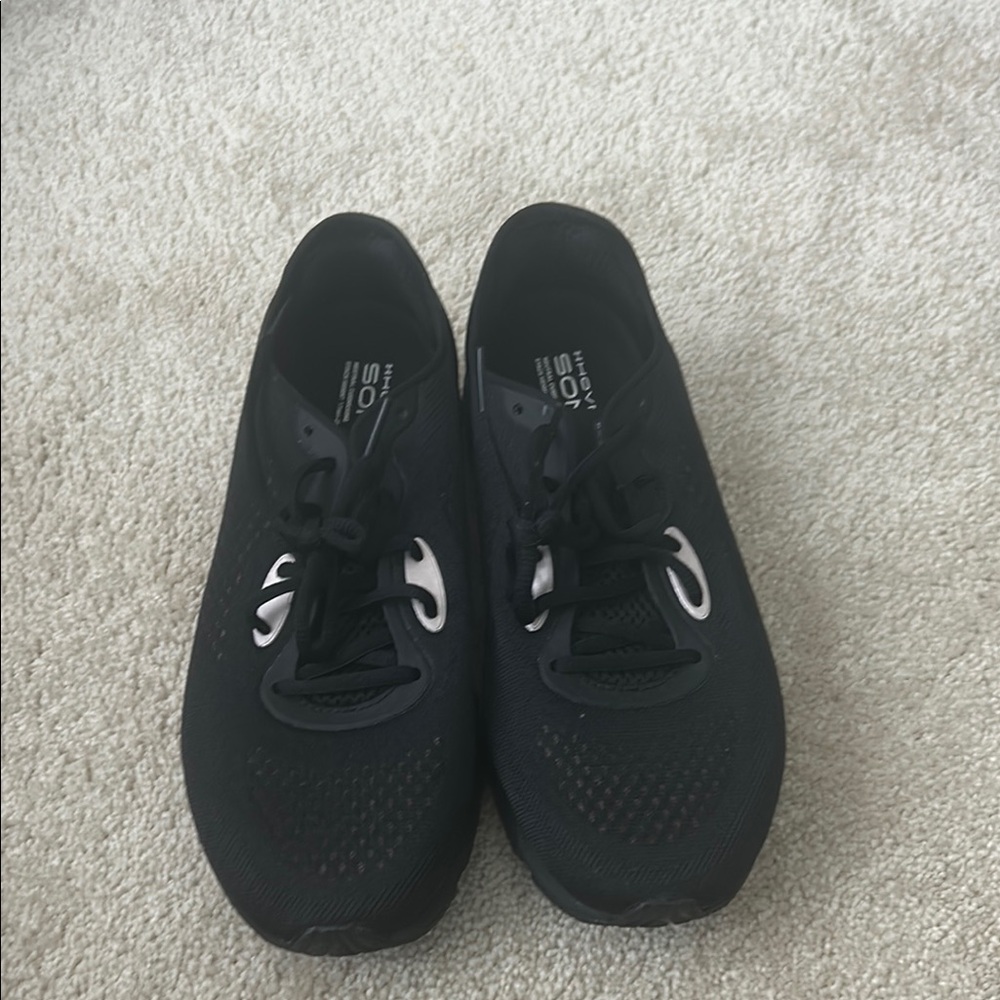 Rose Gold Women’s Black Athletic Shoes